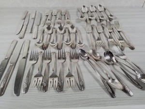 Wm A Rogers A1 Plus Oneida Ltd Silberbesteck Set 42 Teile - - Bild 1 von 9