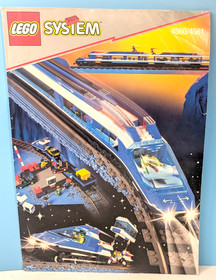 Lego 4561 * RAILWAY EXPRESS Train w/Transformer/Regulator Minifigs/Manuals 9V