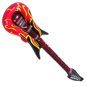 2 Pcs Inflatable Guitar Toys Miss Pool Party Concert Atmosphere Prop Balloon - Picture 1 of 12