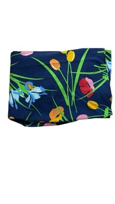 复古 Springmaid 床笠双人/全床单花卉春花 — 第 1/3 张图片