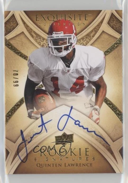2009 Exquisite Collection Signatures /99 Quinten Lawrence #155 Rookie Auto RC - Image 1 of 2