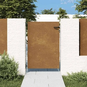 Poort 85x150 cm cortenstaal tuinpoort tuinpoort staal hekpoort vidaXL - Afbeelding 1 van 66