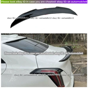  Gloss Black Rear Boot Spoiler Wing Flap Fit For Cadillac CT4 2020-2021 - Picture 1 of 11