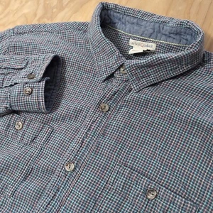 Carbon 2 Cobalto Uomo Grande Manica Lunga Bottoni Flanella Multicolore Usato in Ottime Condizioni - Foto 1 di 8