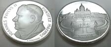 Pope John Paul II Silver Coin Unusual Roman Catholic Church Religion Artefact