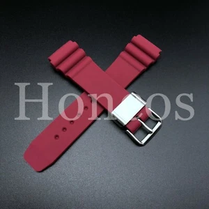 NEW 22MM BLUE RUBBER STRAP FITS FOR SEIKO DIVER'S WATCH WITH 22MM LUGS - Picture 1 of 73