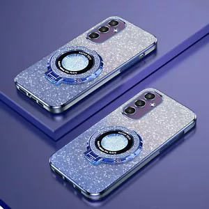 Funda protectora de móvil con soporte brillante para Samsung Galaxy S24 S23 A55 A15 - Imagen 1 de 15