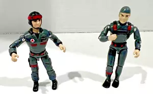 Vintage 1986 Lanard The Corps Gunner O'Grady & Shark Scuba Diver Figure Qty of 2 - Picture 1 of 5