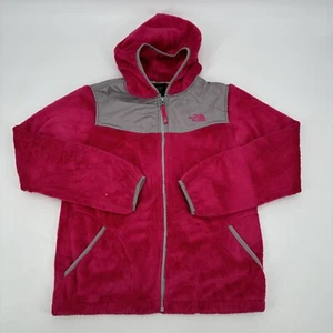 The North Face Fleece PINK Full Zip w/ Hood Girls Youth Size XL/TG (18) Fuzzy - Picture 1 of 6