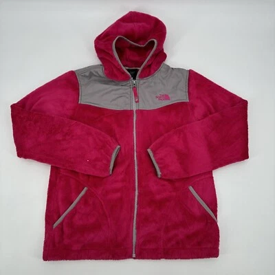 The North Face Fleece PINK Full Zip w/ Hood Girls Youth Size XL/TG (18) Fuzzy - Image 1 of 4