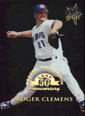 1998 Leaf Fractal Foundations #167 Roger Clemens GLS /3999 - NM-MT - Image 1 of 2