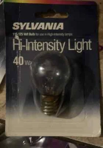 SYLVANIA HI-INTENSITY LIGHT BULB 40W S11 40S11N - new retail sealed - Picture 1 of 1