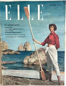 ELLE Zeitschrift Nr. 192 vom 1. August 1949 alte Modemagazin Damen Nähen - Bild 1 von 6