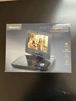 Portable Dvd Player Memorex 8.4” Swiveling Widescreen Dual Headphone Never Used - Image 1 of 4