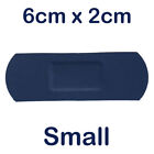 Sterochef Catering Kitchen Blue Washproof First Aid Plasters Small 6Cm X 2Cm