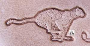 African Animal Leopard 1" Leather Stamp Tool Leatherworking Carving - Picture 1 of 2