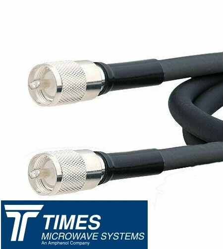LMR-400 UltraFlex Times Microwave Coaxial Cable Assembly PL 259 male Connectors - Image 1 of 3