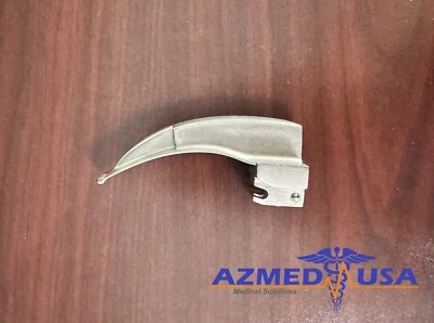 Hoja de laringoscopio Emerald Mac 1, fibra óptica Foto 1 de 3