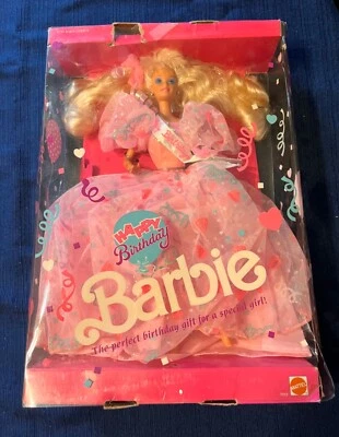 Muñeca Barbie Happy Birthday 1990 caja dañada Mattel 7913 Foto 1 de 3