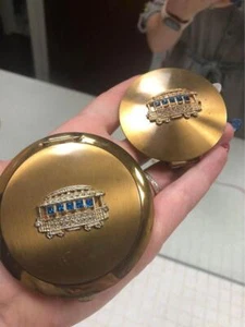 Vintage Antomette Made in England Compact Lipstick Set San Francisco Street Car - Bild 1 von 10