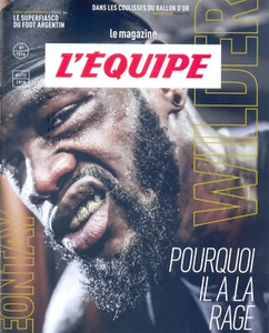 DEONTAY WILDER_FOOTBALL BALLON D'OR_BULL RIDING L'EQUIPE Magazin 11 2018 ©TBC - Bild 1 von 1