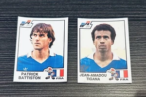 Panini Euro 1984 France Frankreich Sticker Jean Tigana & Patrick Battiston - Bild 1 von 2