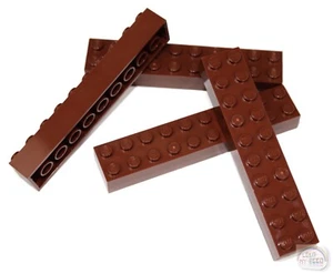 LEGO Classic - Bolso de 3 bucks - Ladrillo 2x10 - 4 piezas - Rojo Marrón - Nuevo - (3006) - Imagen 1 de 4