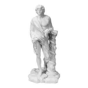 Greek Roman God of Wine & Theater Dionysus Bacchus Statue Cast Marble 5.51 in - Picture 1 of 9
