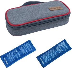 Insulin Cooler Travel Case, Diabetic Medication Insulated Cool Organizer with 2 - Picture 1 of 12
