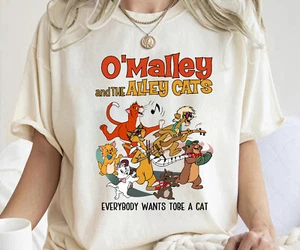 Disney The Aristocats O'Malley and the Alley Cats Unisex Erwachsene Kind Shirt 800099 - Bild 1 von 9