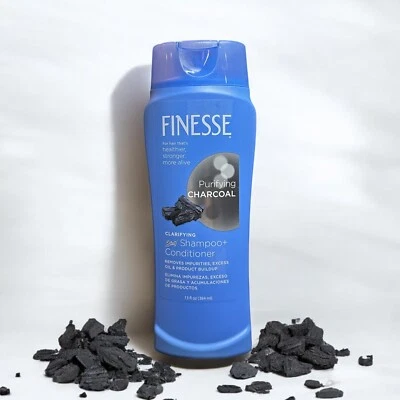 Finesse Purifying Charcoal Clarifying 2 in 1 Shampoo + Conditioner, 13 oz. - Image 1 of 3