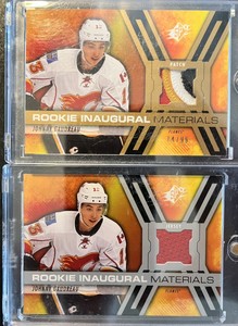 2 2014-15 SPx Inaugural Materials 74/99 Johnny Gaudreau #RPM-JG Rookie Patch