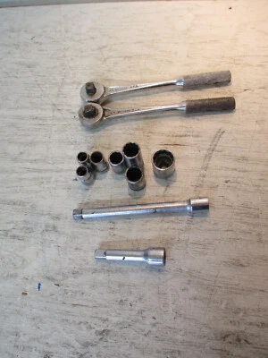 VTG JH Williams 3/8” Drive MIXED LOT B-52 Super Ratchets, 7 Sockets, 2 Extension - Image 1 of 4