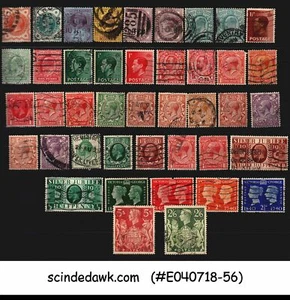 GREAT BRITAIN - COLLECTION OF QV KEDVII KGV AND KGVI STAMPS - 40V  USED - Picture 1 of 1