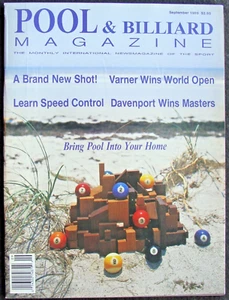 SEPT 1989 POOL & BILLIARD MAGAZINE - VARNER * DAVENPORT * POOL PHYSICS + - Picture 1 of 11