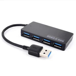 Ultra Slim 4-Port USB 3.0 Hub 5Gbps Mac-book/Mac Pro/mini/iMac/Surface Adapter - Picture 1 of 8