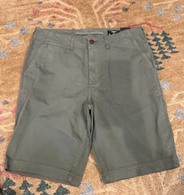 Superdry Pantalones Cortos - Superdry Vintage Officer Chino Shorts Olive Talla 32 Nuevo Con Etiquetas Foto 1 de 3
