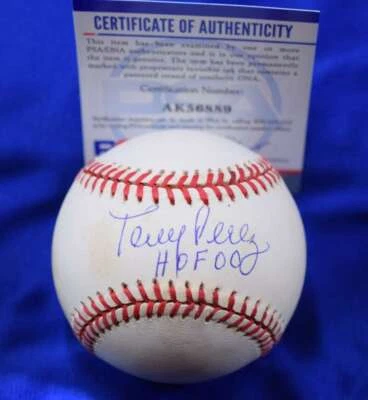 Tony Perez HOF 2000 PSA DNA Coa Autograph National League ONL Signed Baseball - Image 1 of 2