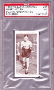 PSA 7 1938 Churchmans personalità di boxe #30 HARRY MIZLER NM quasi nuovo - Foto 1 di 2