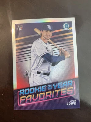 JOSH LOWE 2022 BOWMAN CHROME ROOKIE OF THE YEAR FAVORITES #ROYF-11 RAYS - Image 1 of 2