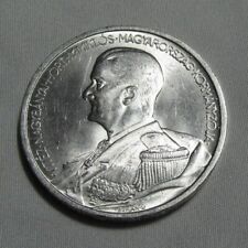 Hungary 1939 Silver 5 Pengo "Admiral Horthy-Angels" Uncirculated
