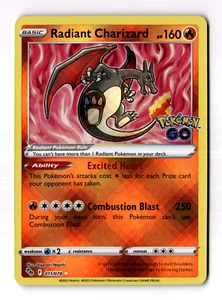 Radiant Charizard 011/078 Pokémon GO Holo - Picture 1 of 3