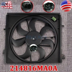 Radiator Cooling Fan Assembly w/ Motor For 2017-20121 Nissan Rogue Sport 2.0L l4 - Picture 1 of 9