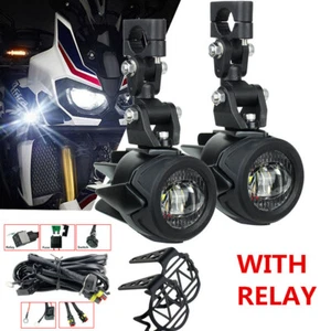 Faros antiniebla LED auxiliares con relé 40W para moto R1200GS F800GS F650 K1600 - Imagen 1 de 11