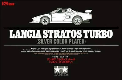 Tamiya 25418 Lancia Stratos Turbo (Silver Color Plated) Kit Montaggio 1/24 - Immagine 1 di 4