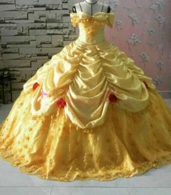 Princess Quinceanera Dress Sweet 15 Off Shoulder Cinderella 3D Floral Ball Gowns - Image 1 of 4