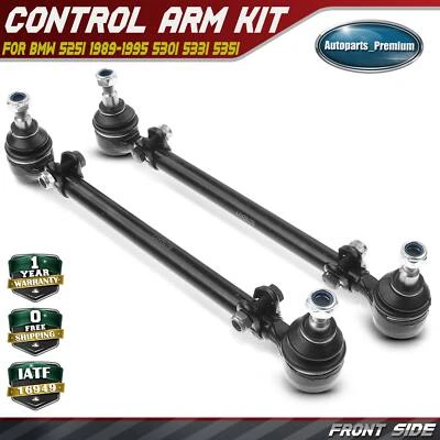 2pcs Front Steering Tie Rod End for BMW E24 E28 E31 E32 E34 524td 525i 530i 735i - Image 1 of 4