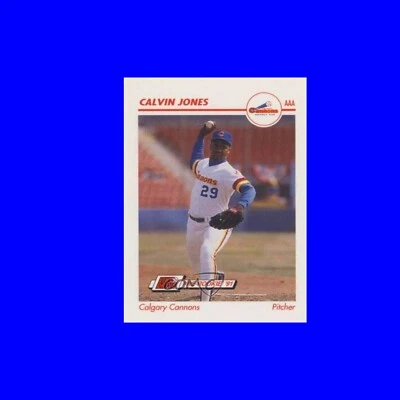 Calvin Jones AAA #62 Calgary Cannons by Topps 1991 - Image 1 of 2
