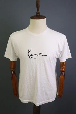 Camiseta Karl Kani Blanca Bordada Logo Manga Corta Talla S Foto 1 de 4