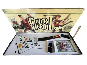 Guitar Hero 2 Bundle - Microsoft Xbox 360 CIB Gitarre + Gurt + Spiel - Bild 1 von 20